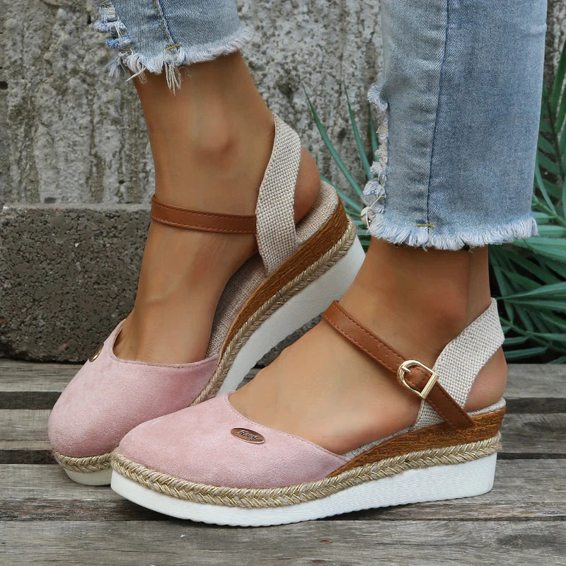 Élina | Ankle Strap Platform Espadrilles