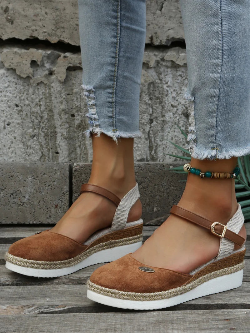 Élina | Ankle Strap Platform Espadrilles