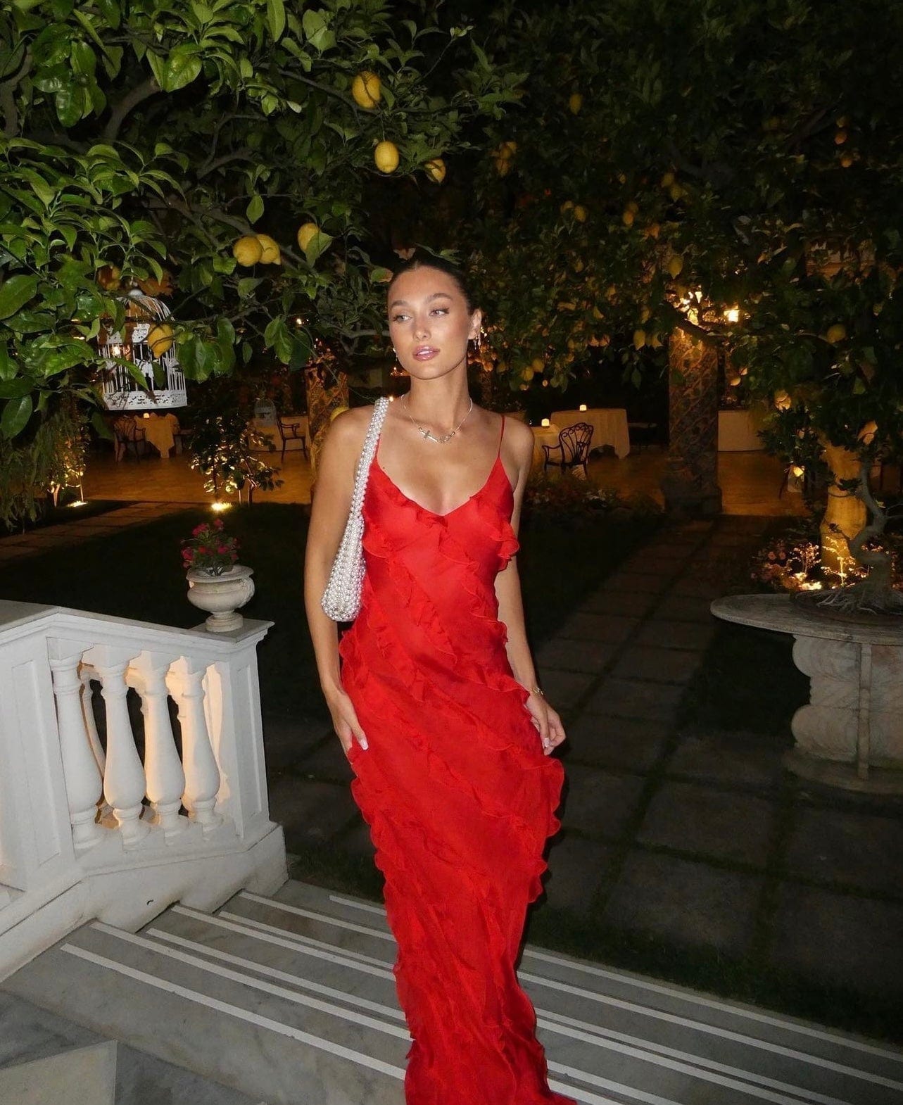 Isadora | Ruffled Evening Gown