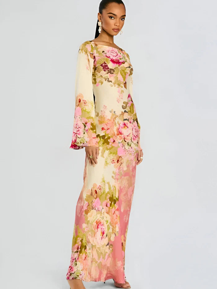 Fleurine | Maxi Dress with Floral Elegance