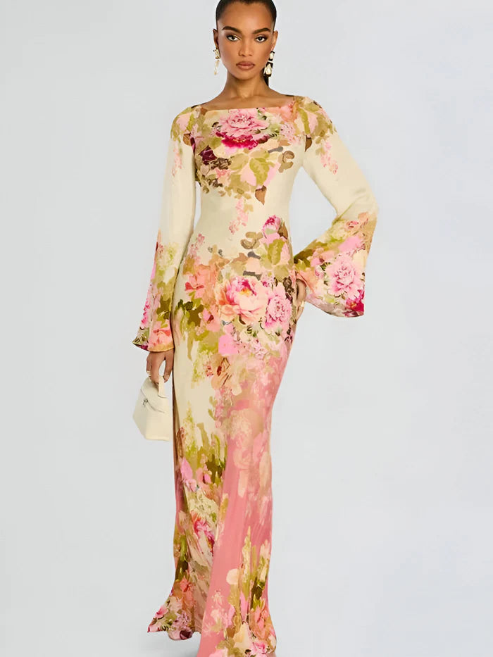 Fleurine | Maxi Dress with Floral Elegance