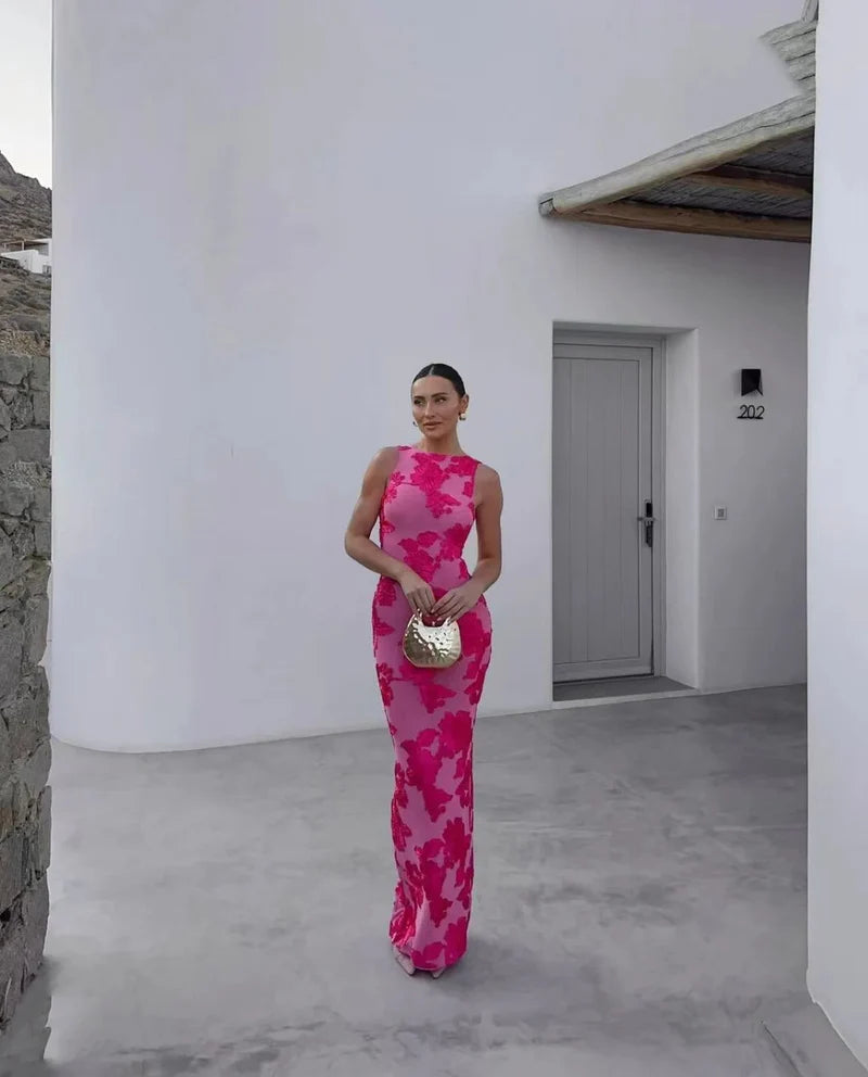 Clara | Midi Flare Dress with Wrap Neckline