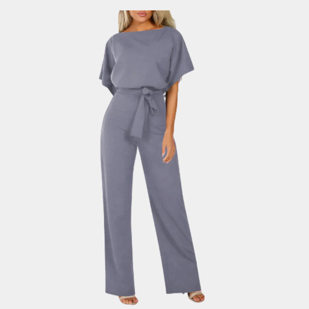 Alya | Women's Wide-Leg Belted Jumpsuit