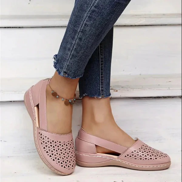 Alina | Comfy Cut-Out Slingback Flats