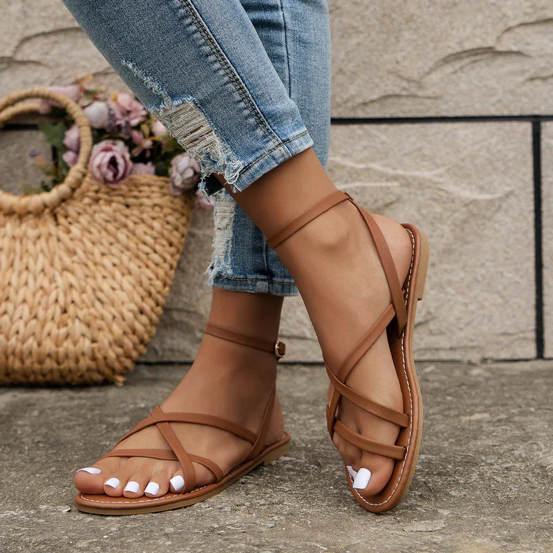 Amara | Strappy Flat Sandals